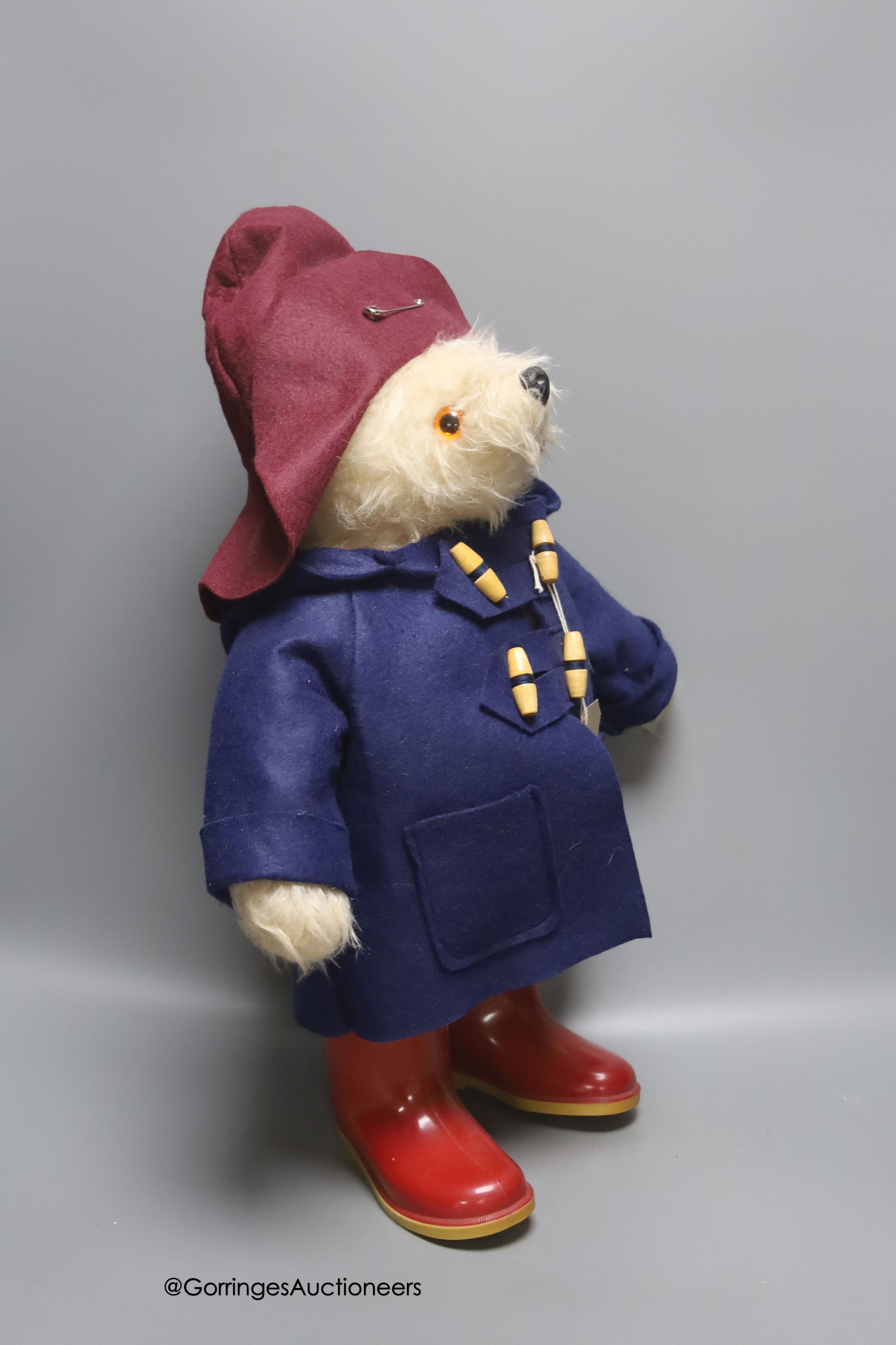 Gabrielle Designs Paddington in mint condition with Dunlop boots, 18 inches